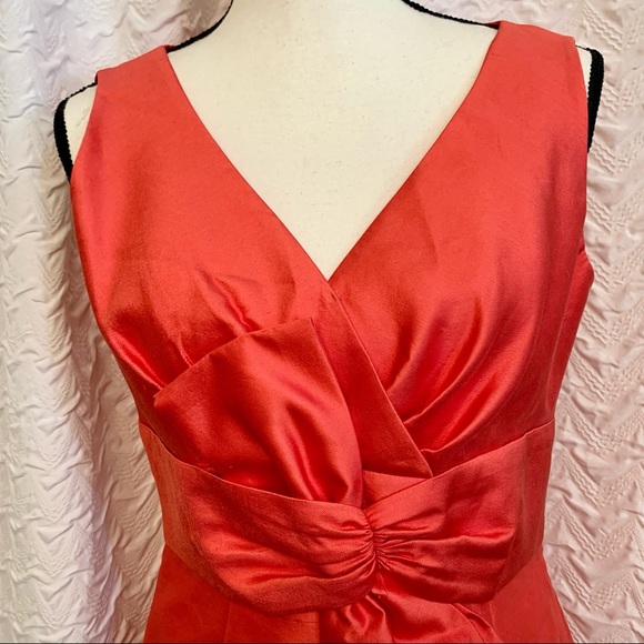 KATE SPADE Salmon Pink Silk Cocktail Dress - Picture 4 of 10
